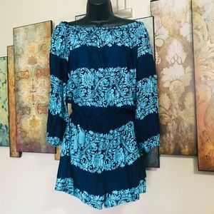 Blue Romper by Spiaggia Dolce LARGE